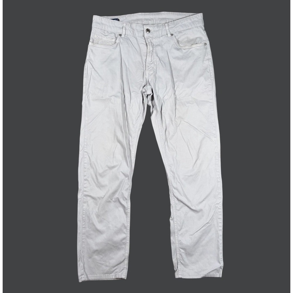 Peter Millar Crown Crafted Wayfare Five Pocket Pants Men 34x30(29) Gray Comfort